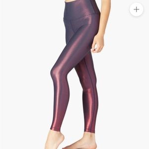 Beyond Yoga High waisted burgundy leggings